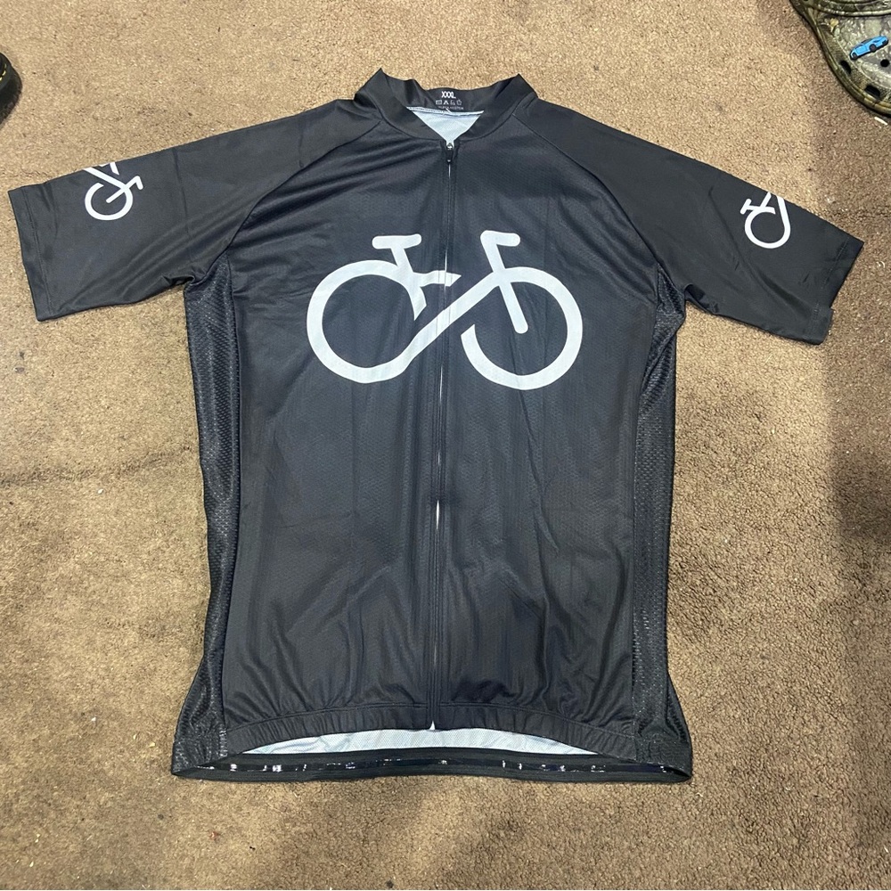 Men’s Ride Forever Infinity Cycling Jersey Black Size XXXL